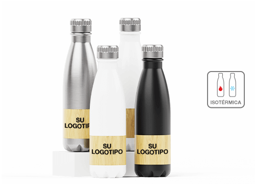 Nova Bamboo - Botellas de Bambú con Publicidad