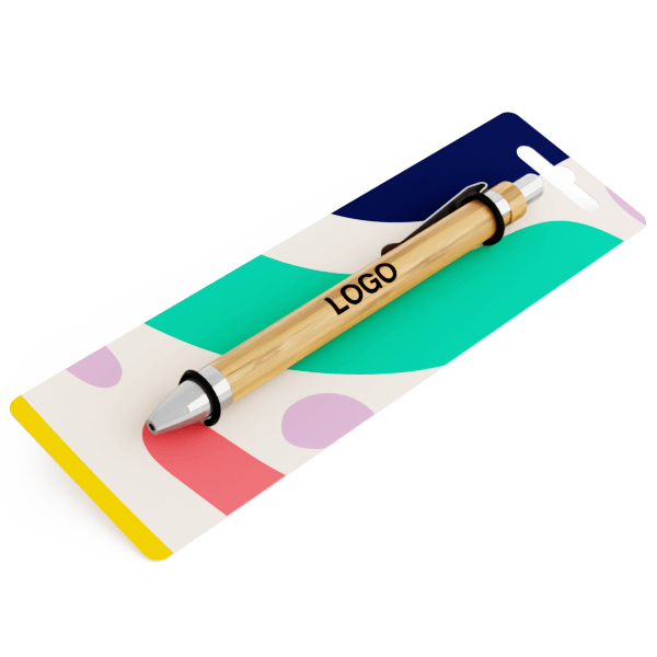 Essence - Bolígrafos de bambú Personalizados