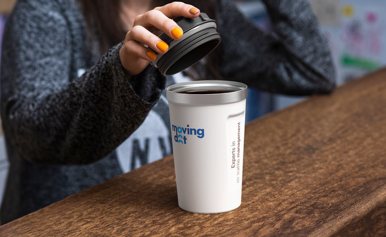 Aroma - Vaso isotérmico de acero inoxidable personalizado gallery thumbnail