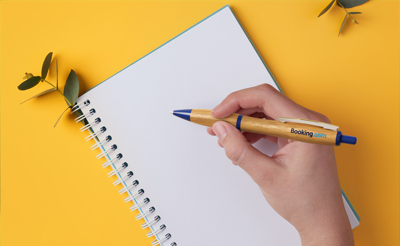 Contour - Bolígrafos de bambú Promocionales con su Logo gallery thumbnail