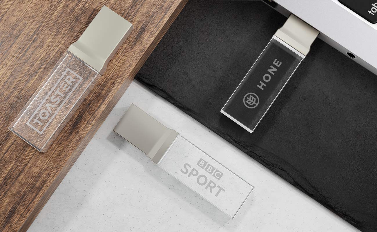 Crystal - USBS personaliados de vidrio gallery thumbnail