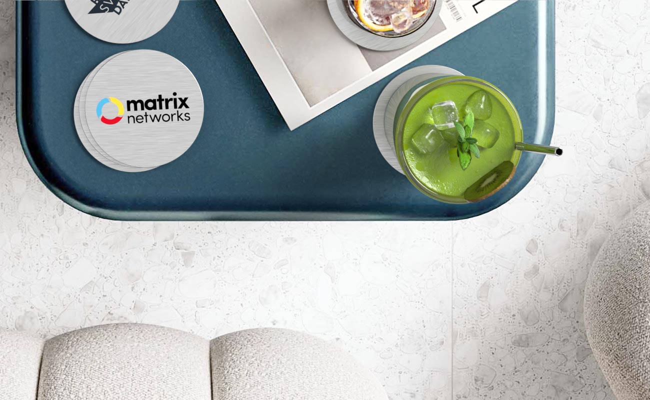 Disc - Posavasos de aluminio con Logotipo gallery thumbnail