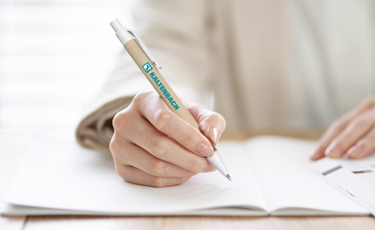 Ditto - Bolígrafos impresos de cartón reciclado gallery thumbnail