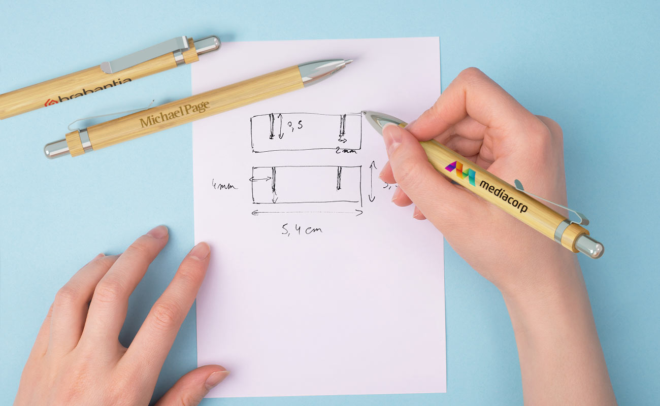 Essence - Bolígrafos de bambú Promocionales con su Logo gallery thumbnail