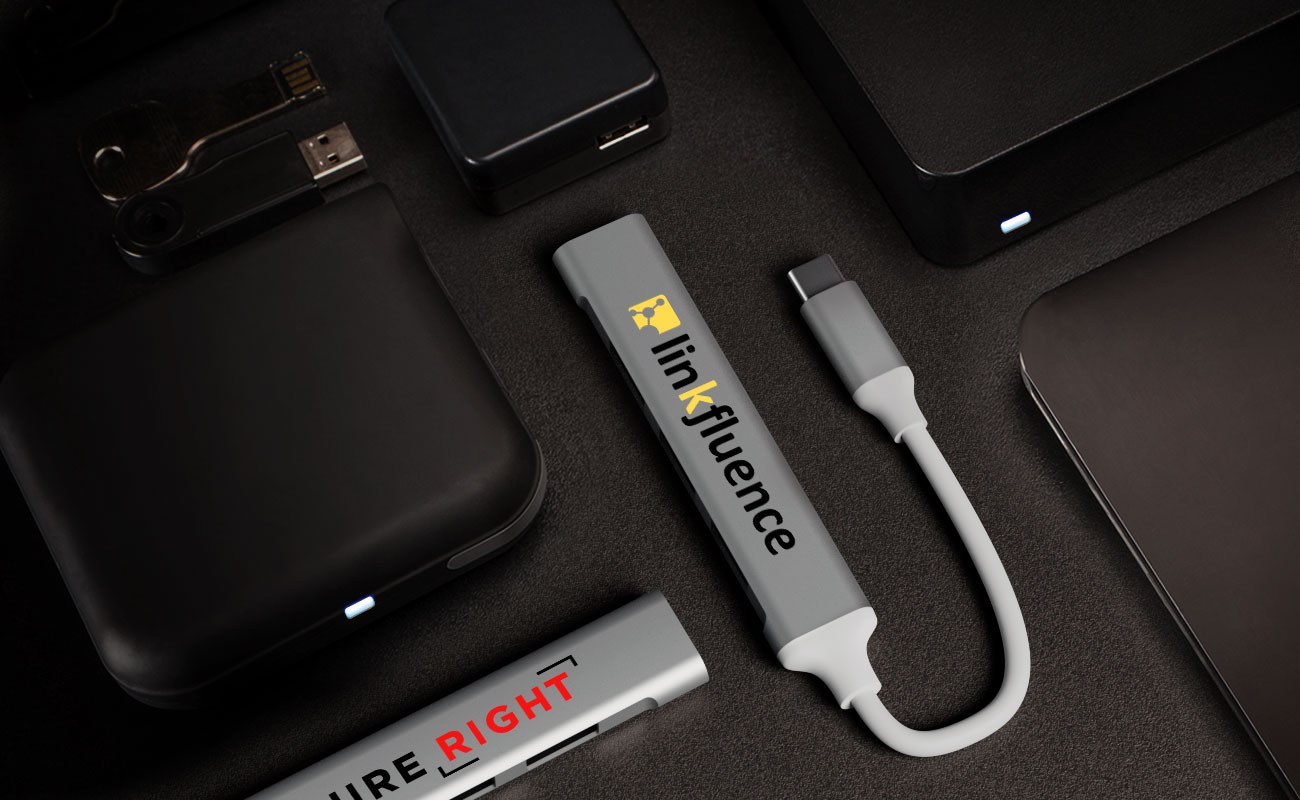 Expand - Hub USB Multi con Logo gallery thumbnail