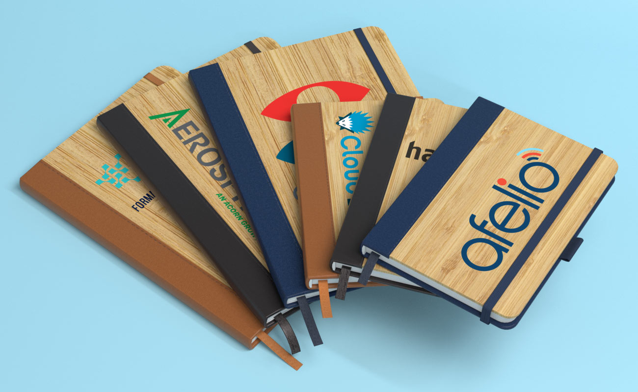 Grove - Libretas de bambú Personalizadas con Logo gallery thumbnail