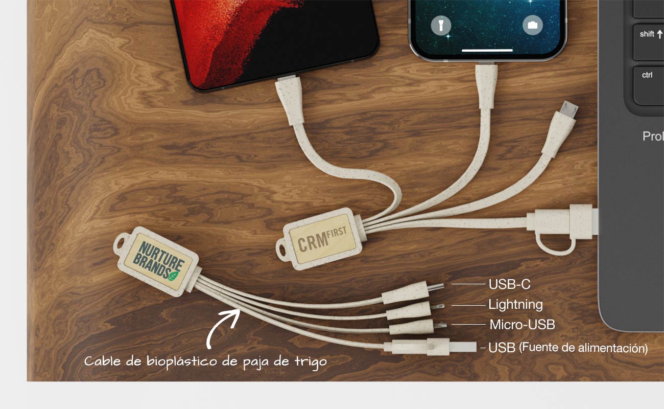 Cable USB Multi Wood
