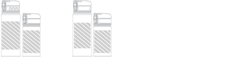 Botella de agua Serigrafía Botella de agua Serigrafía