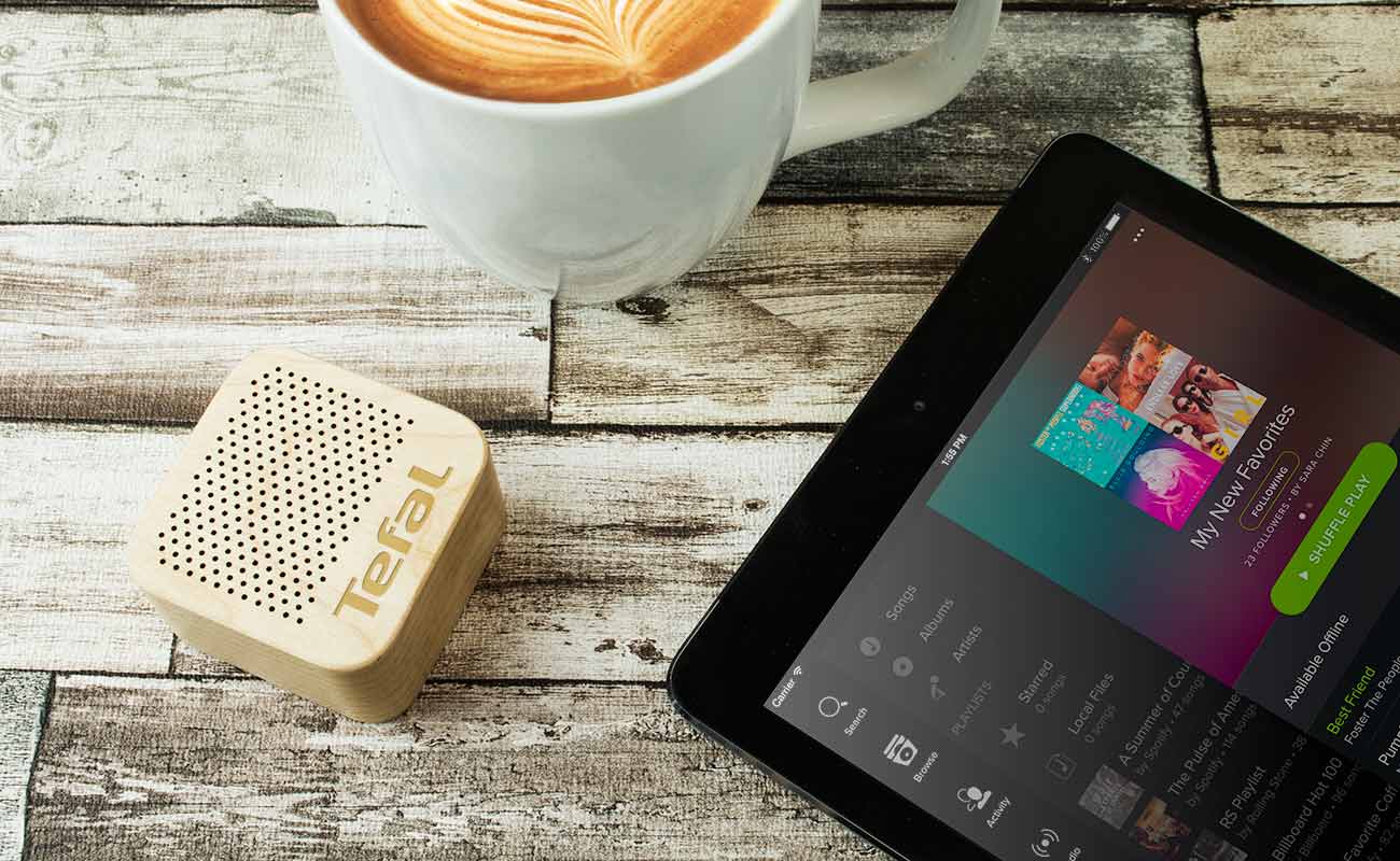 Seed - Altavoz Bluetooth de madera impreso gallery thumbnail
