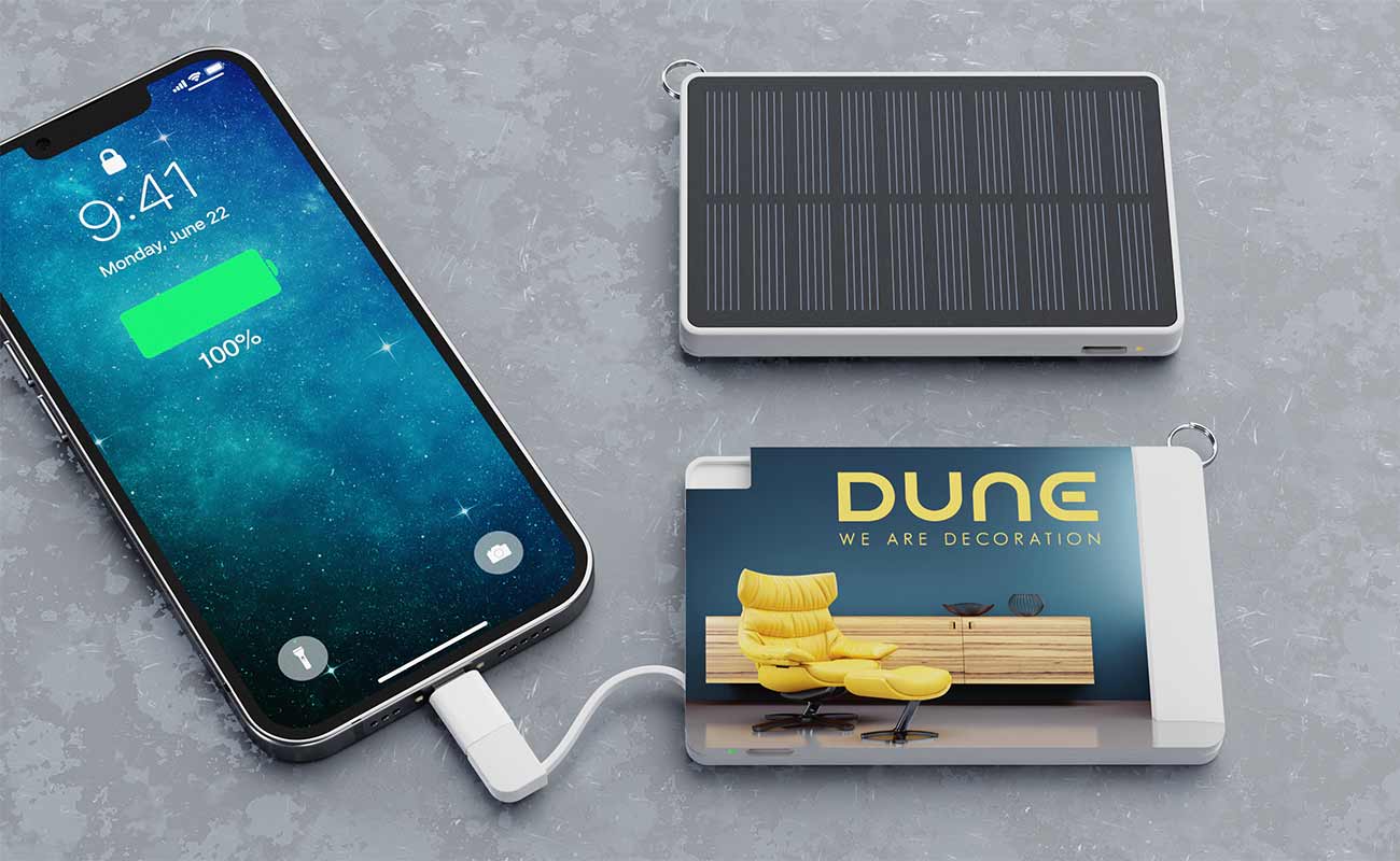 Solar Card - Power Bank Solar Personalizados