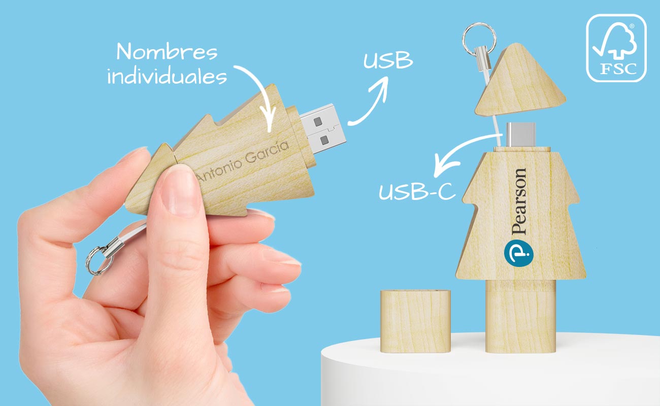 Tree Duo - USB Personalizados Baratos