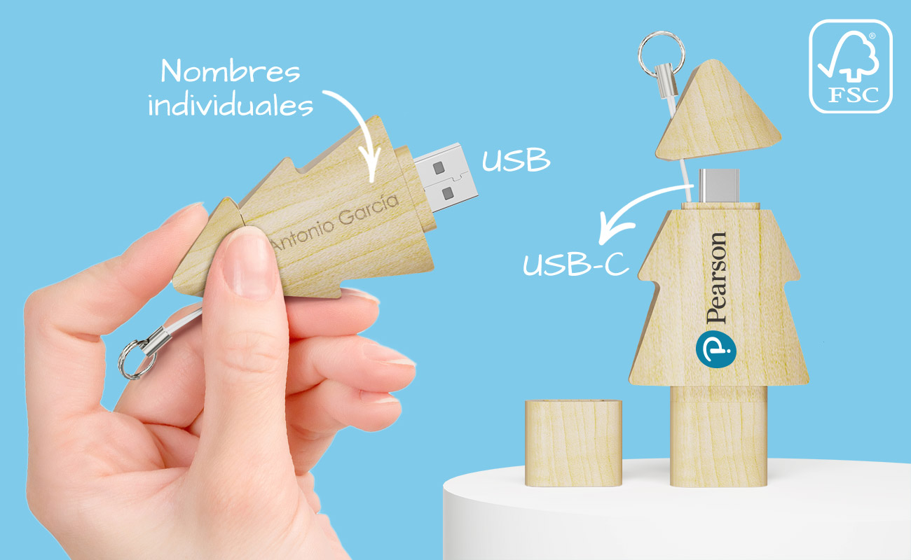 Tree Duo - USB Personalizados Baratos Tree Duo - USB Personalizados Baratos