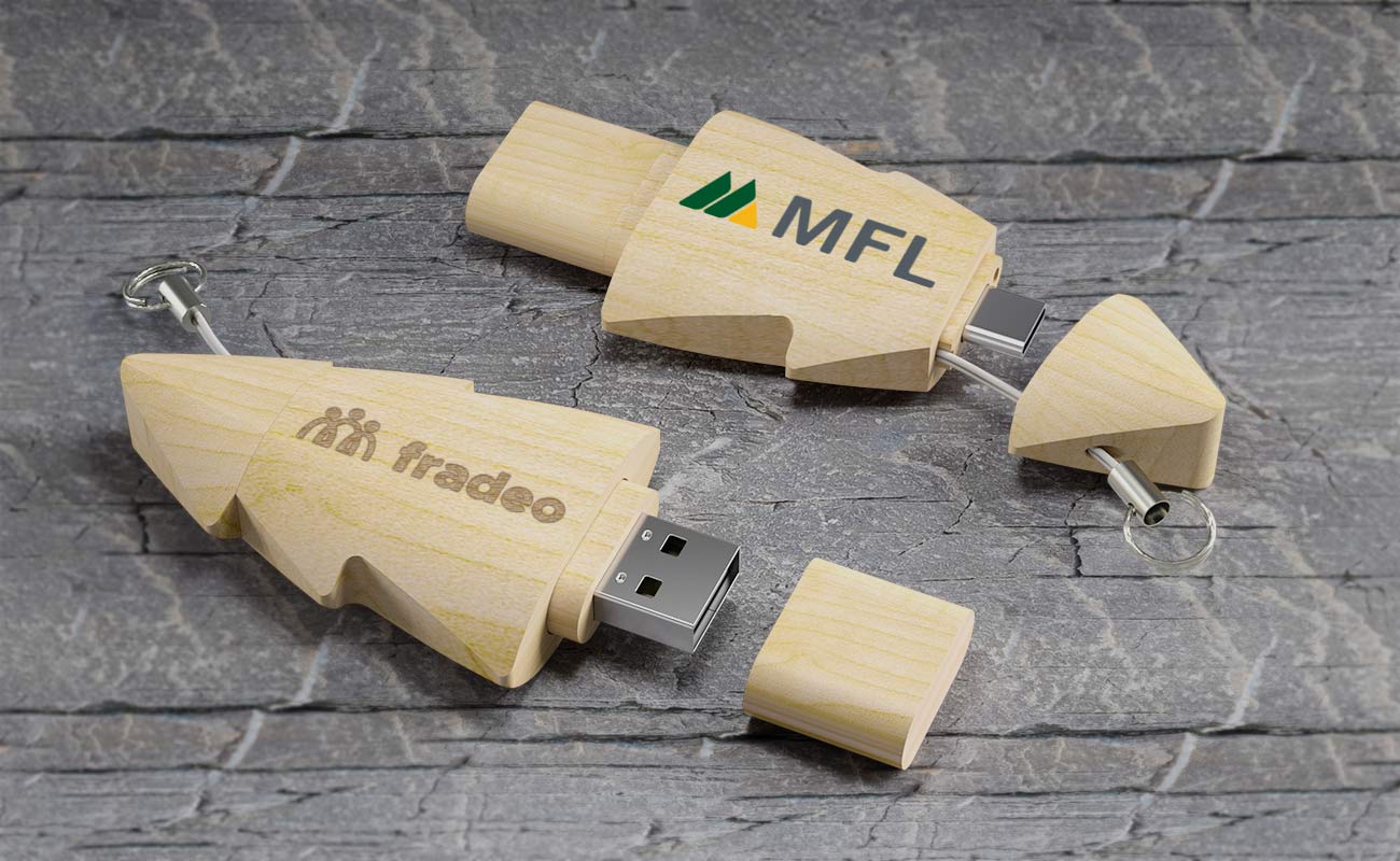 Tree Duo - USB Personalizado gallery thumbnail