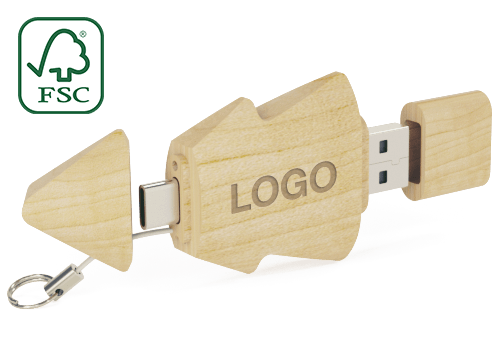 Tree Duo - Pendrive Regalo con USB-C Tree Duo - Pendrive Regalo con USB-C