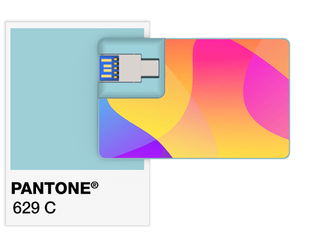 Referencias de Pantone® Tarjeta USB